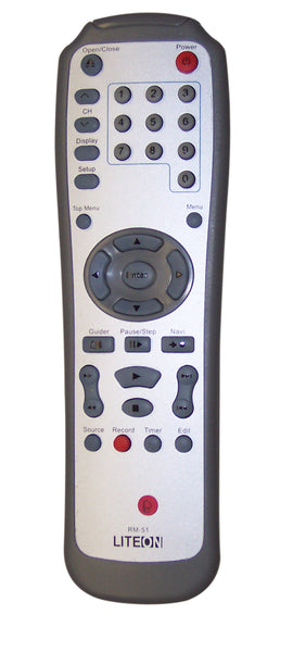 Liteon LVW-5001, 5005, 5005XS, 5006, 5104, Remote Control, model RM-51 ...