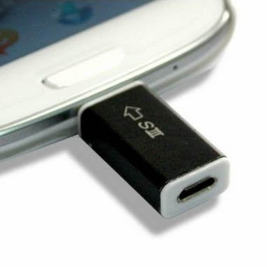 Cybertech Micro USB to MHL Adapter Tip (Micro USB 5-Pin to S3 11-Pin) for Samsung S3 I9300, Note 2 N7100