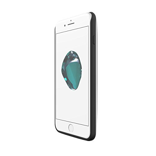 iPhone 7 Plus 7500 mAh CyberTech iPhone Slim Charging Case High Capacity External Battery Case for iPhone (Build-in Magnetic Works with Magnetic Car Phone Mount Holder) (iPhone 7P White)