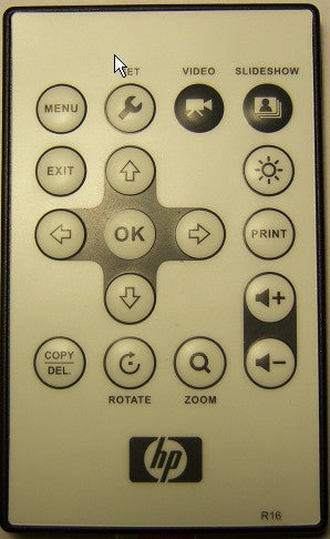 Remote Control for hp Digital Photo Frame Model df780bx, and df820bx