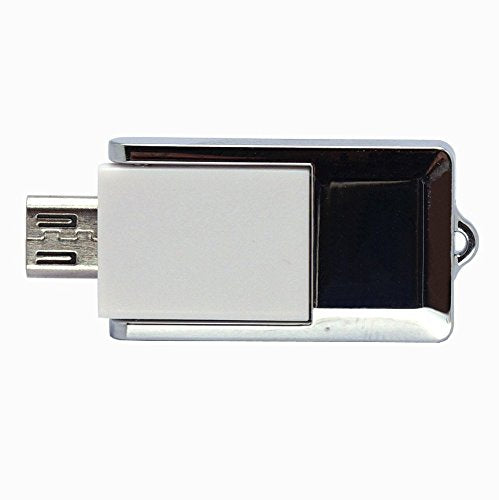 CyberTech OTG USB Flash Drive External Storage for Samsung S3, S4, Note 2, 3 (Silver)