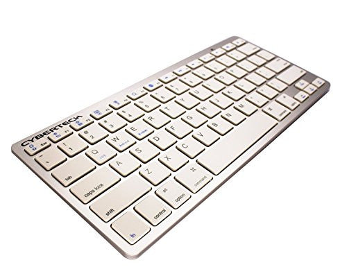 CyberTech Bluetooth Ultra-Thin Keyboard for iPad Air, Galaxy Tablets,Windows Tablets,and Other Mobile Devices,For IOS,Andriod,Windows System(WHITE)