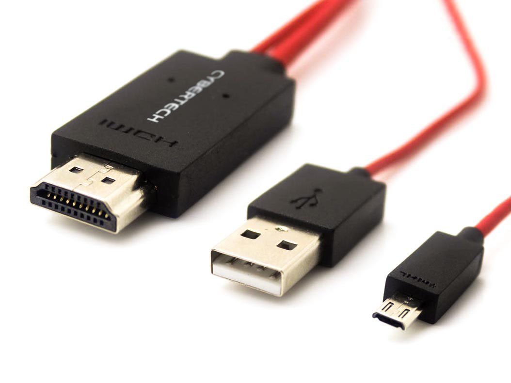 Cybertech MHL Micro USB to HDMI HDTV Adapter for Nexus, Galaxy S2, Infuse 4G, HTC Evo, Epic