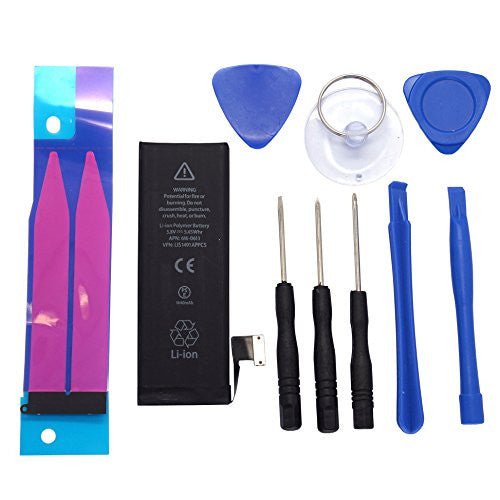 iPhone Replacement Battery and Repair Kit, Change / Fix Your Battery in 15 Minutes, Package Includes Battery, Tool, and Battery Tapes
