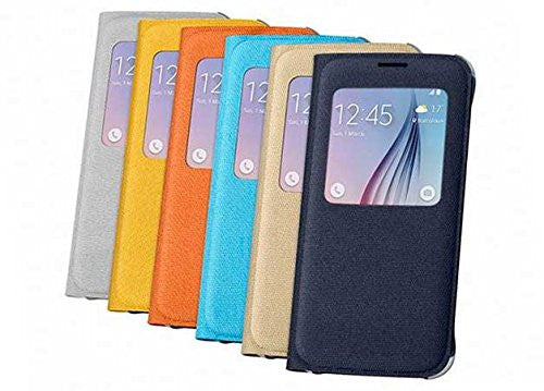 LUXURY FLIP LEATHER Case Protective Cover for SAMSUNG GALAXY S6 by CyberTech - Five Colors to Choose from (Black)