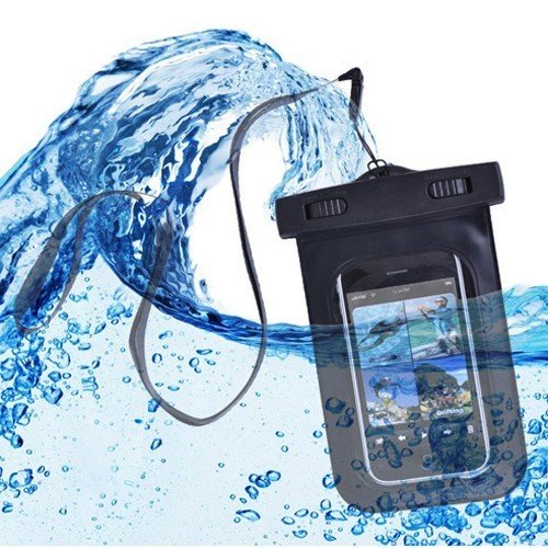 CyberTech 20 ft Waterproof Pouch for Samsung S2/ S3, Apple iPhone, and any other device with a 6.5" screen or smaller
