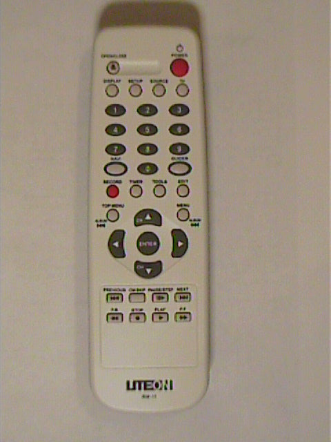 Liteon DVD recorder LVW-1101HC, LVW-1105HC  and LVW-1107HC   Remote Control