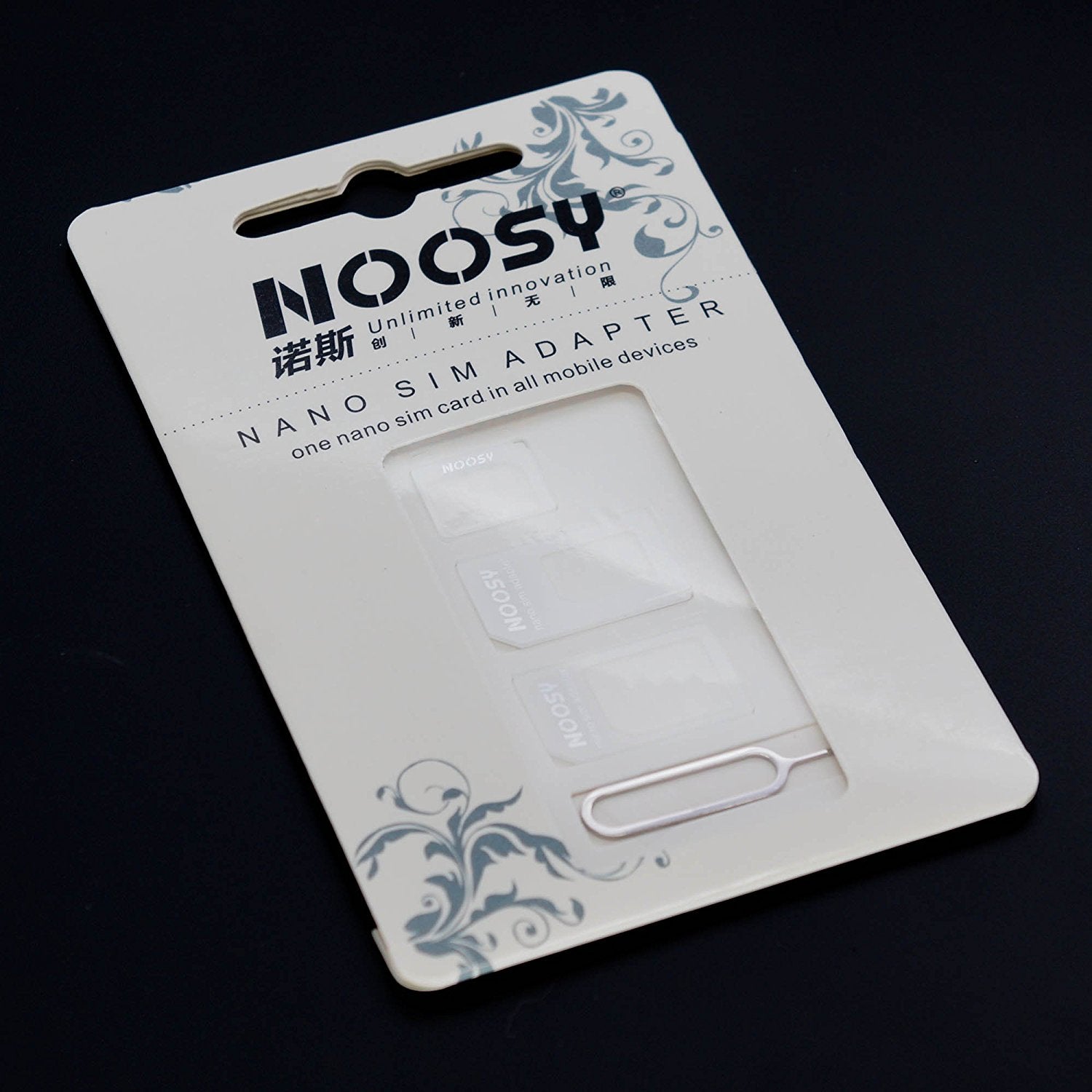 CyberTech By Noosy [2nd Generation] Micro SIM Cutter (Color: Black or Silver), with 2 SIM adapters