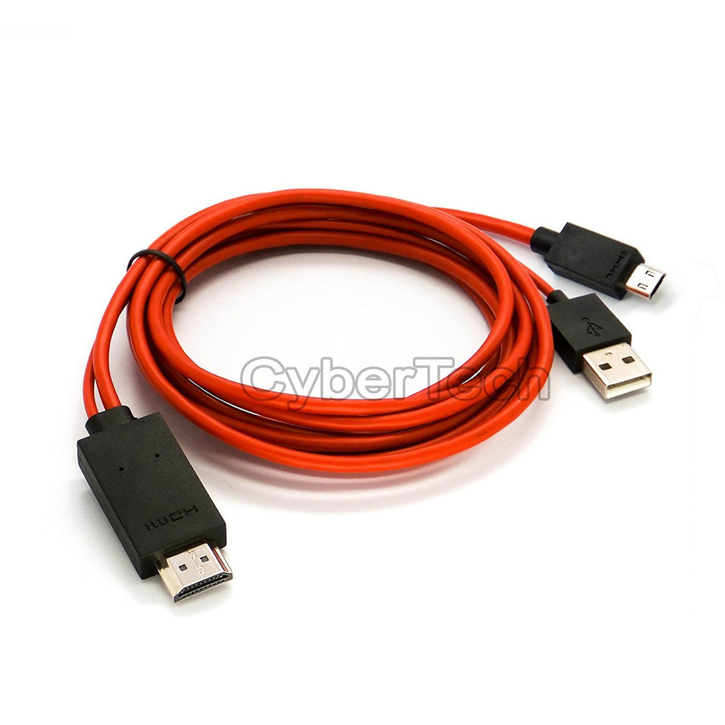 Cybertech MHL Micro USB to HDMI HDTV Adapter for Nexus, Galaxy S2, Infuse 4G, HTC Evo, Epic
