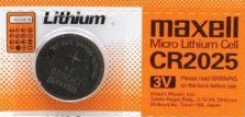 CR2025,Micro Lithium Cell Coin Battery, for Digital Photo Frame Remote