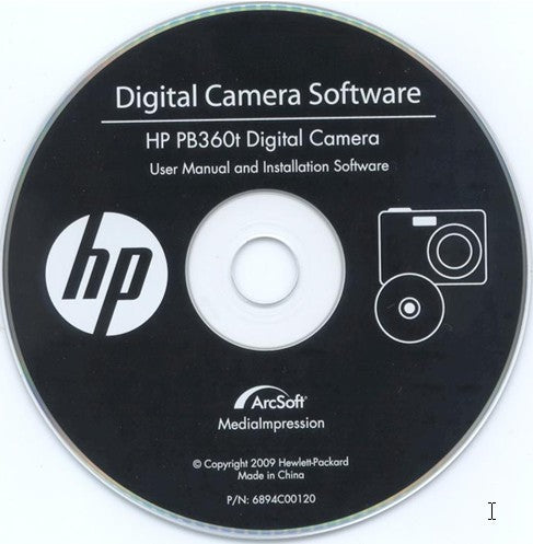 Digital Camera Software CD for hp PB360T