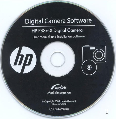 Digital Camera Software CD for hp PB360T