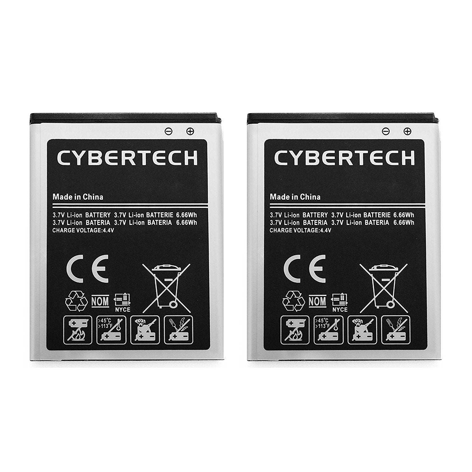 2 x 1800mAh Cybertech Batteries + Charger for Samsung Galaxy D710