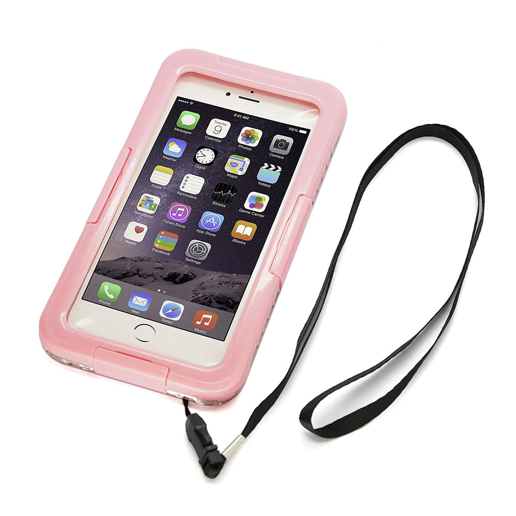 CyberTech 20ft Waterproof Shockproof Dirt Proof Sand Proof Silicon Touch Screen Case for iPhone 6 (Black, Blue, Pink)