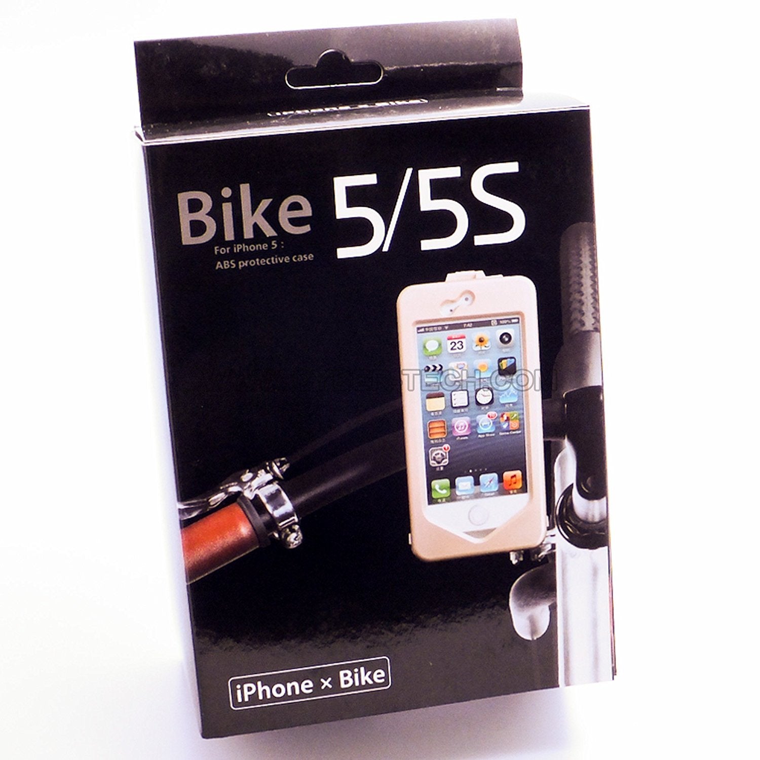 Heavy Duty Weather Proof Sport Bike Mount Holder Hard Shell Case for Apple iPhone 5 - By CyberTech