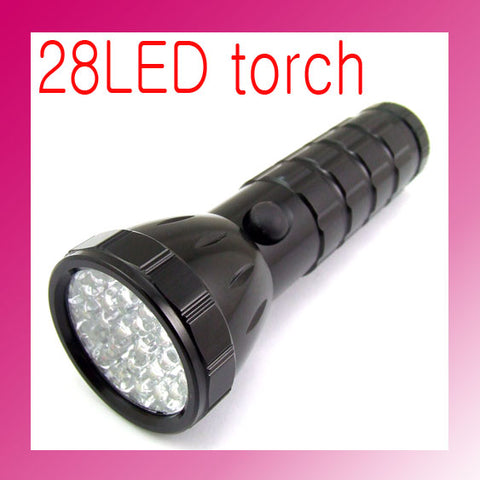 28 LEDs Aluminum Flashlight
