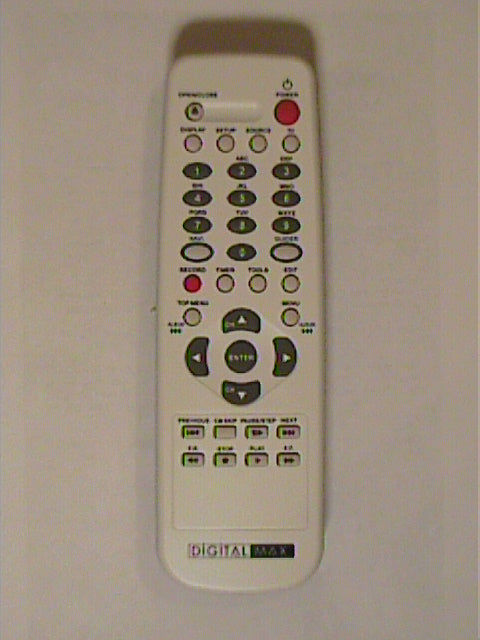 DigitalMax DVD recorder DMD-R0501 Remote Control