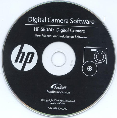 Digital Camera Software CD for hp SB360