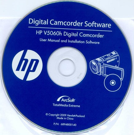 Digital Camcorder Software CD for hp v5060h digital camcorder