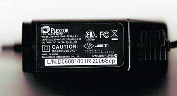 5 volt 2 amp power supply for Plextor PX-608U ultra portable slim USB DVD drive