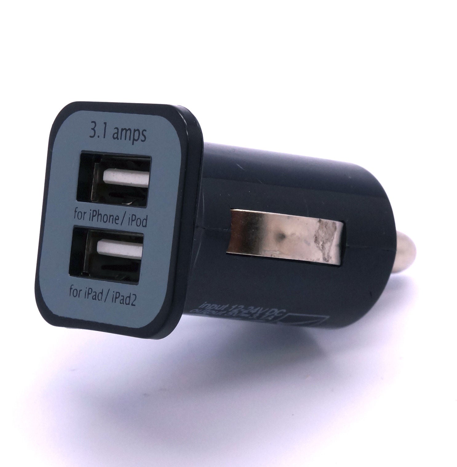 2-Port "Mini Bullet" USB Car Charger (2 Amp)